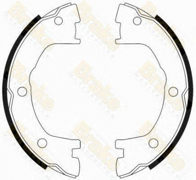BRAKE ENGINEERING sh2556 -  Комплект тормозных колодок, стояночная тормозная система